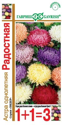 Астра Букет роскошный школьный, однолетняя (срез. смесь) 0,5 г серия 1+1 1911488 - фото 2675