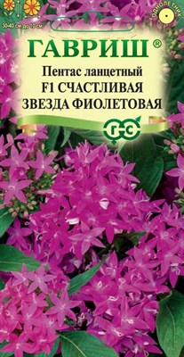 Пентас ланцетный Счастливая звезда фиолетовая F1, гранул. пробирка 3 шт. Н23 1071860700 - фото 3818