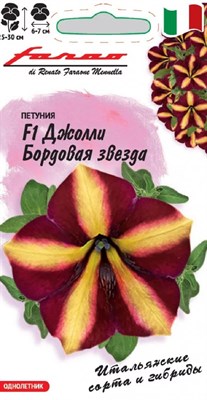 Петуния Джолли бордовая звезда F1 многоцв. 7 шт. гранул. пробирка, серия Фарао 1071856391 - фото 3886