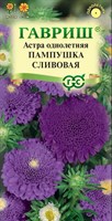 Астра Пампушка сливовая, однолетняя (помпонная) 0,3 г DH 10006544