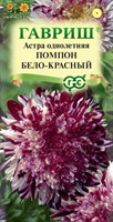 Астра Помпон бело-красный, однолетняя (помпонная) 0,1 г 1999949973