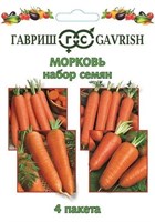 Набор семян Морковь 4 пакета (б\п) 1999947191