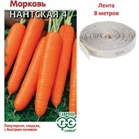 Морковь на ленте Нантская  4  8 м 00001747